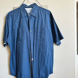 PD&C blue short sleeve button down Size 1X